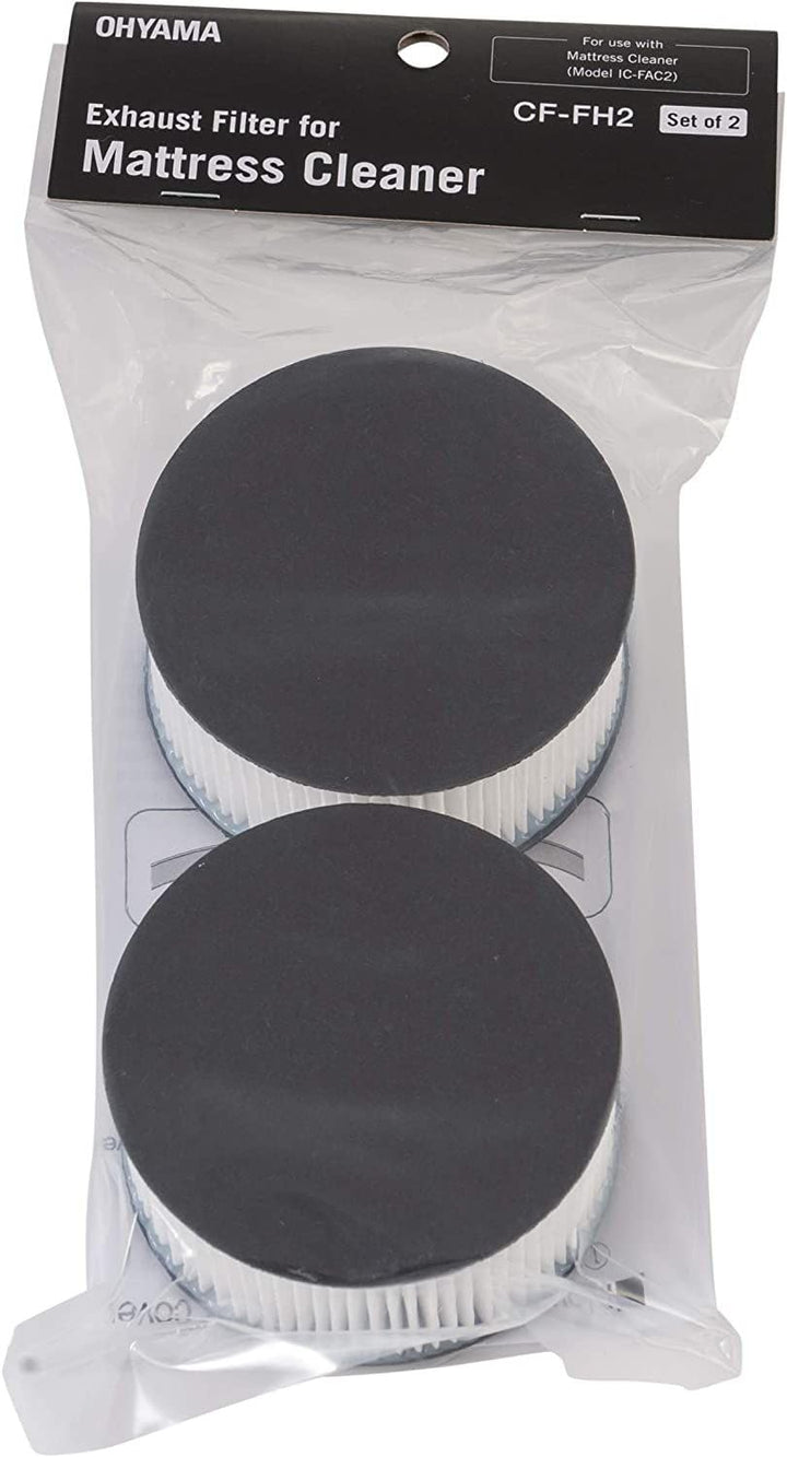 Iris Ohyama, 2er-Set Abluftfilter für Milbensauger, Beseitigt 95% der Partikel von 0,3?m, Milben, Al