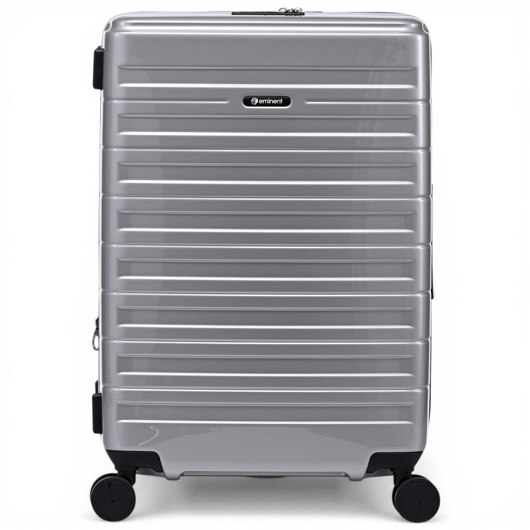 Eminent Voyager Koffer Mittelgross 67x44x26 cm, Erweiterbar, Hartschalenkoffer, 4 Rollen, Leicht, TS