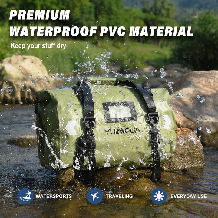 YUMQUA wasserdichte Duffle Bag, grosse Wasserfeste Reisetasche Sporttasche Duffel Dry Bag Waterproof