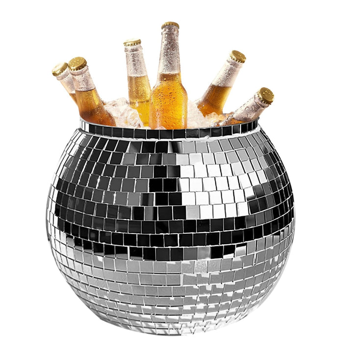 Discokugel-Eiskübel | Discokugel 3 l reflektierender Champagner-/Wein-Biereimer | grosse Kapazität -