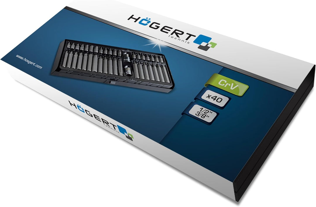 Högert HT1S404 Schraubendreher-Bits, 3/8″ i 1/2″