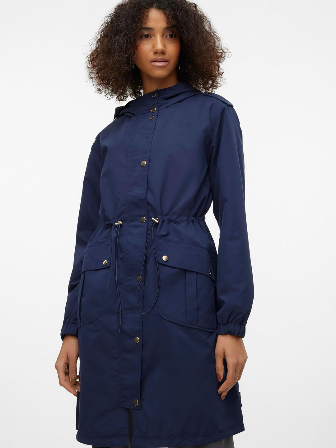 VERO MODA Female Langer Parka VMZOASOFIA Parka | Parka S Navy Blazer, S Navy Blazer