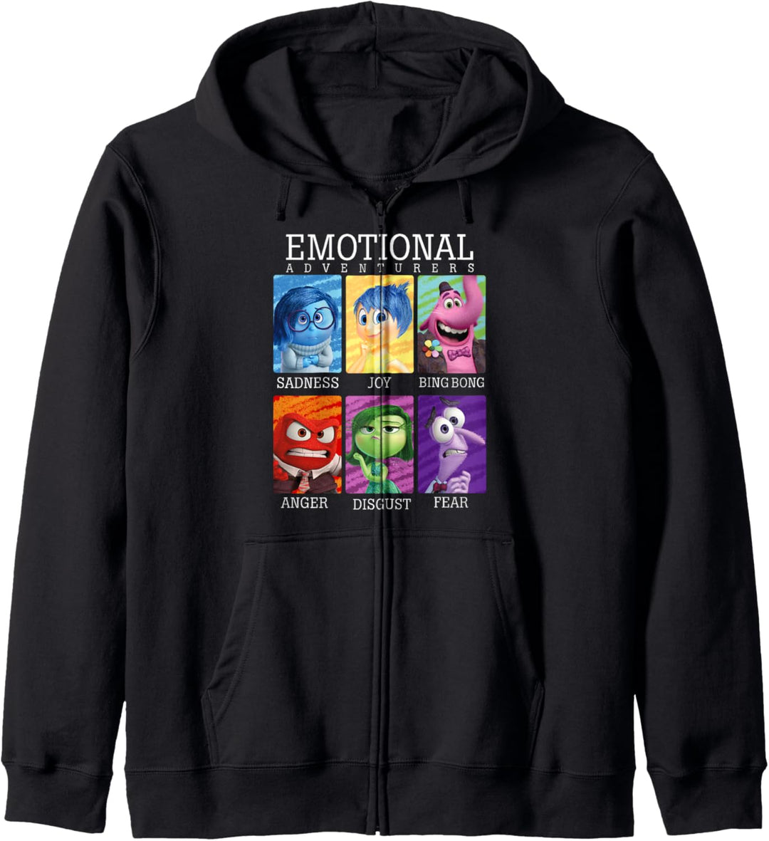 Disney Pixar Inside Out Emotions Yearbook Group Kapuzenjacke