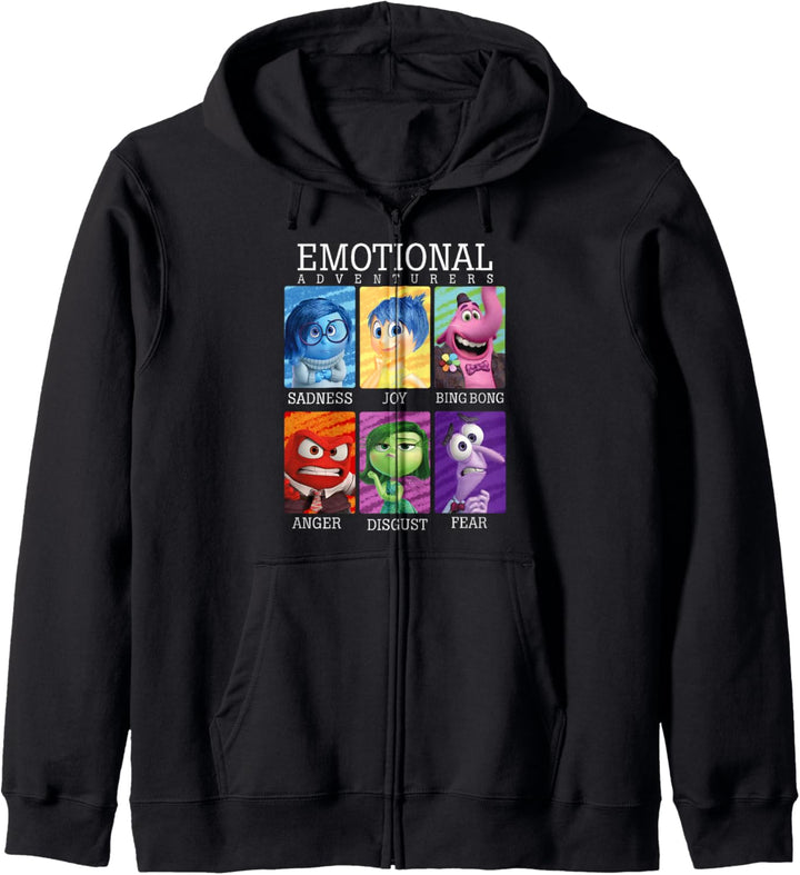 Disney Pixar Inside Out Emotions Yearbook Group Kapuzenjacke