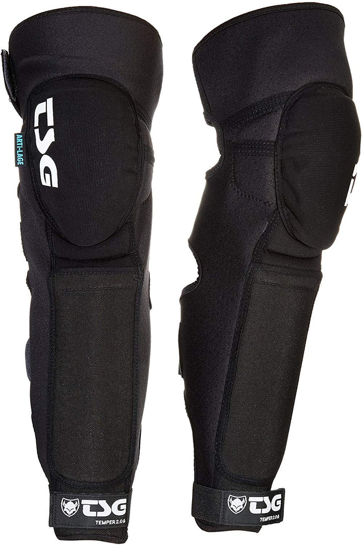TSG Unisex – Erwachsene Knee-shinguard Temper A 2.0 Ciclocross-Schutz Für Knie Und Glänzen S_30 Schw