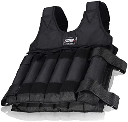 Estink Gewichtsweste(Leere Weste ohne Stahlplatte), Verstellbare Trainingsweste Gilet Gewichtete, Ma