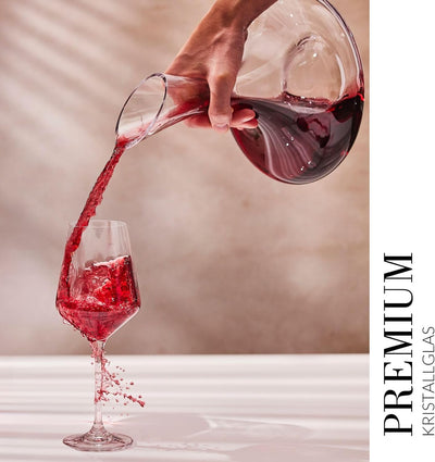 KROSNO Wein-Dekanter Wein-Karaffe | 1500 ML | Set von 1 | Vinoteca Kollektion | Rotwein Dekantierer