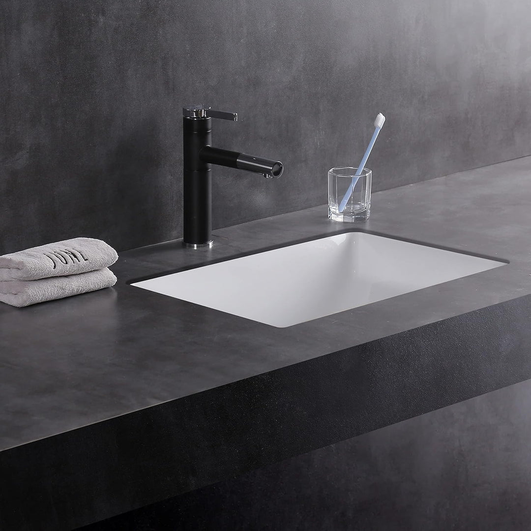 MEJE 202H Rechteckige Unterbau-Spüle 46 x 34.8 x 21.3 cm Keramik-Weiss, 46 X 34.8 X 21.3 Cm