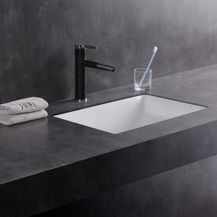 MEJE 202H Rechteckige Unterbau-Spüle 46 x 34.8 x 21.3 cm Keramik-Weiss, 46 X 34.8 X 21.3 Cm