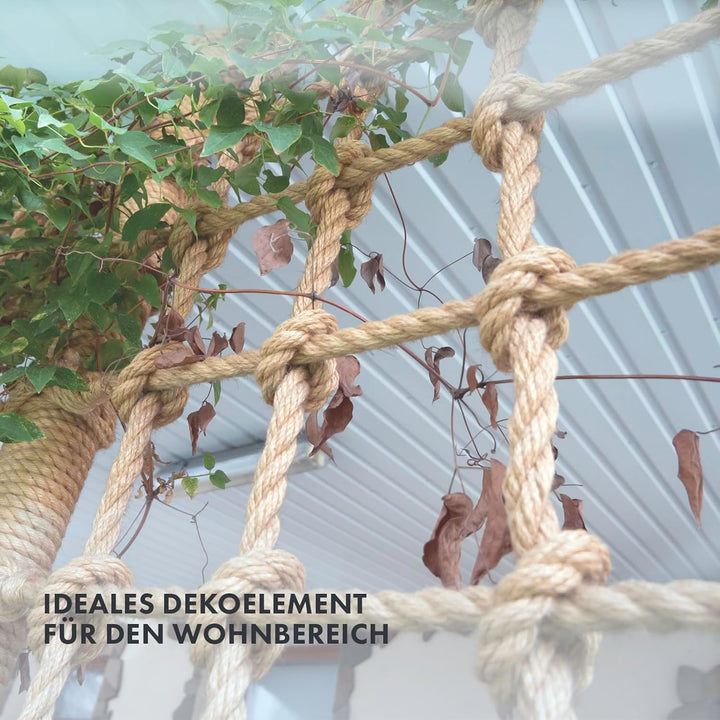 Floordirekt Juteseil 50m 30mm Dicke Juteschnur, Tau Seil aus 100% Natur Jute extra Starke Juteband S