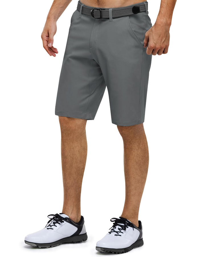 33,000ft Herren Golf Shorts Stretch Kurze Golfhosen Leichte Schnelltrocknende 11" Bermuda Shorts Kur