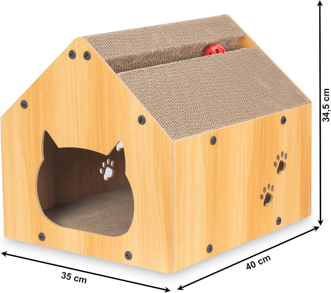 COIL Kratztonne, Katzenhöhle, Katzenkratzbaum, Katzenbett, Katzenliege, Umweltfreundliches Bett, Kra