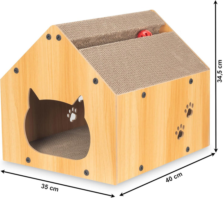 COIL Kratztonne, Katzenhöhle, Katzenkratzbaum, Katzenbett, Katzenliege, Umweltfreundliches Bett, Kra