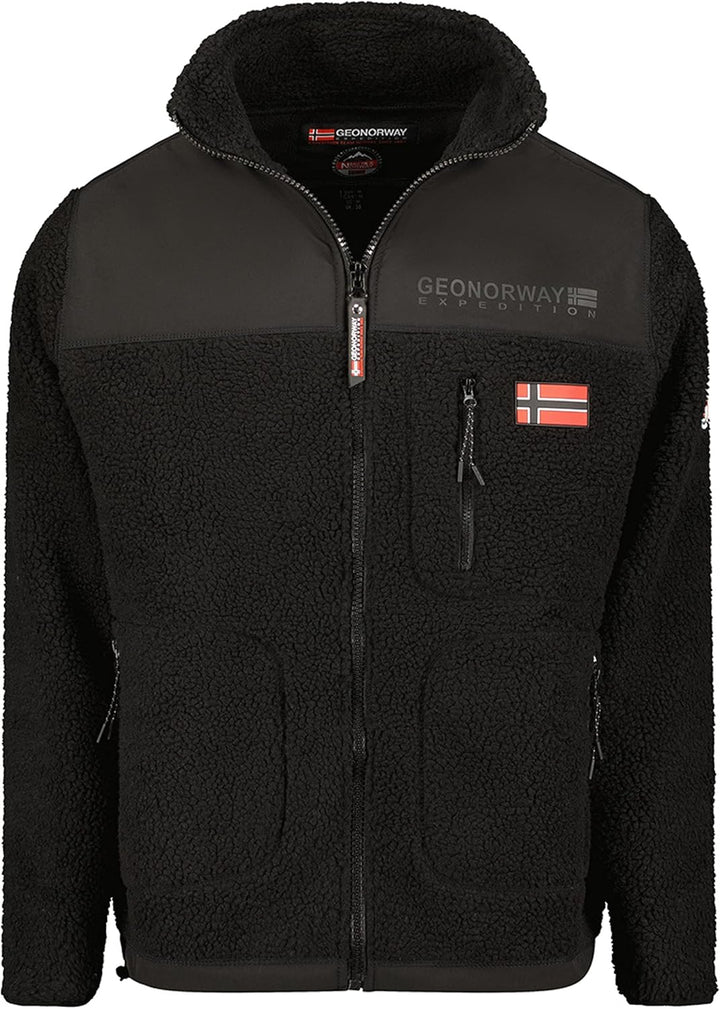 Geo Norway Herren Fleecejacke Warm Dicke Fleece Jacke Herren Reissverschluss - Perfekte Bekleidung f