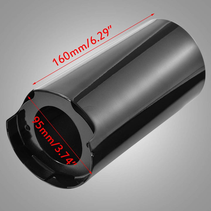 KATUR Motorrad Schwarz Gabelstiefel Protector Staubschutz Motorrad Universal Metall Vordergabel Schm