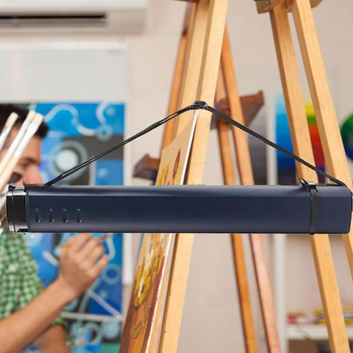 Posterrohr, Posterrohr mit Riemen, Mailing Tubes, tragbare Aufbewahrungsröhre für Kunst, Karten, Blu