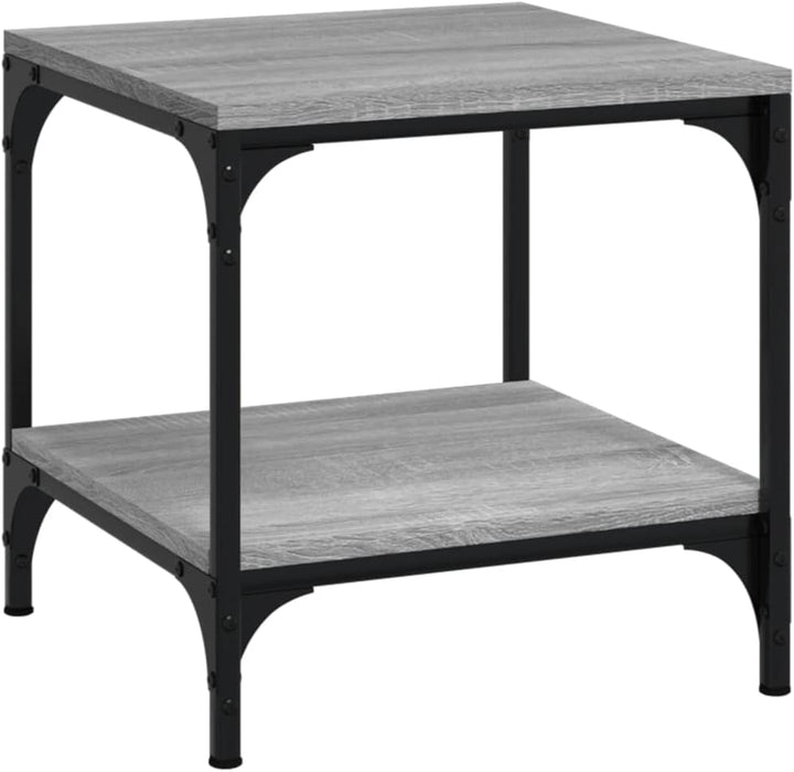 vidaXL Couchtisch Grau Sonoma 50x50x40 cm Holzwerkstoff