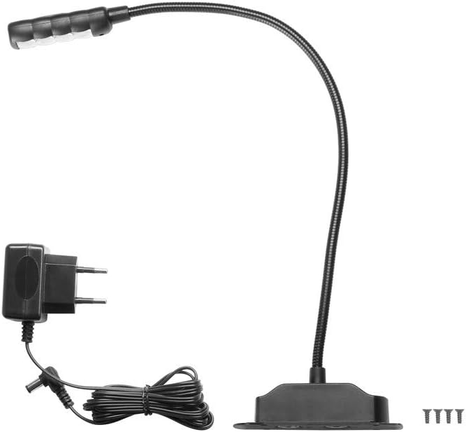 ah Stands SLED1BULTRA Adam Hall SLED Schwanenhalsleuchte mit Montagesockel schwarz
