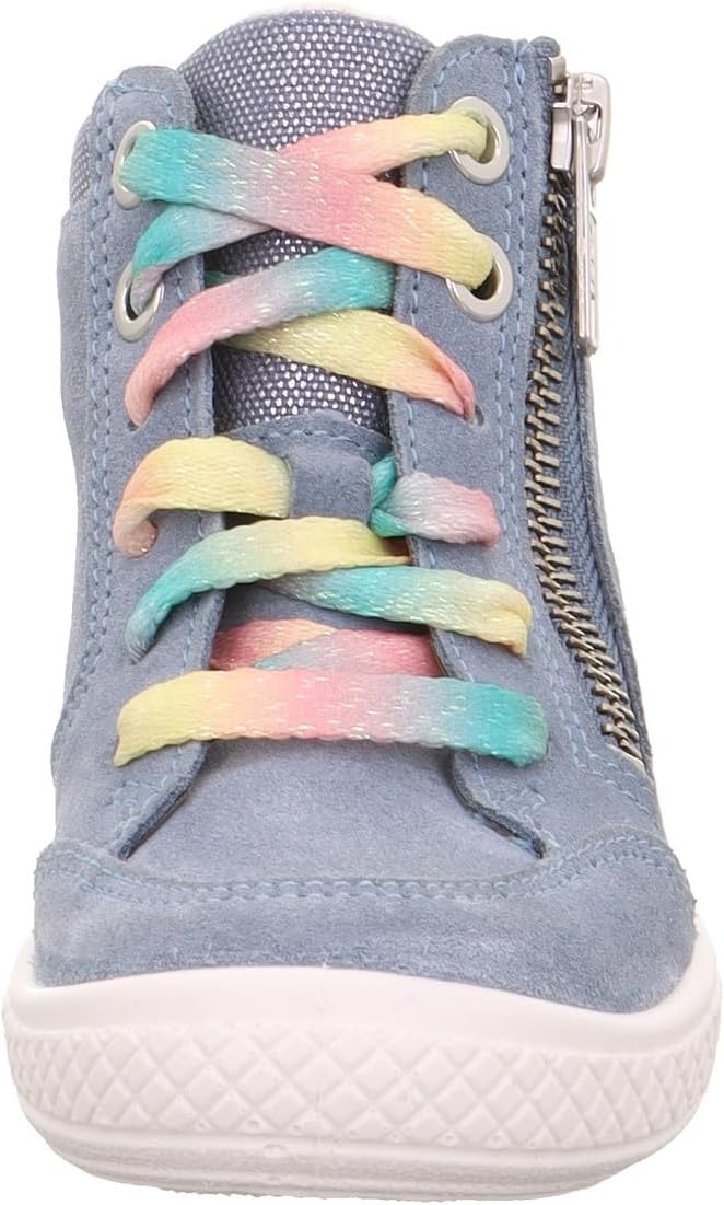 Superfit Mädchen Tensy Sneaker 26 EU Blau Hellgrün 8010, 26 EU Blau Hellgrün 8010