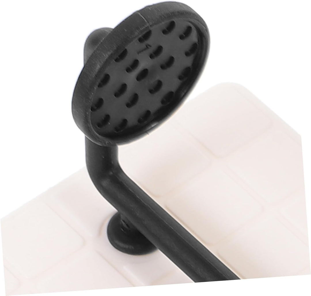 UPKOCH Massstab Realistische Langlebige Mini Dusche Puppenmöbel für Detailgetreue Puppenhaus Szene S