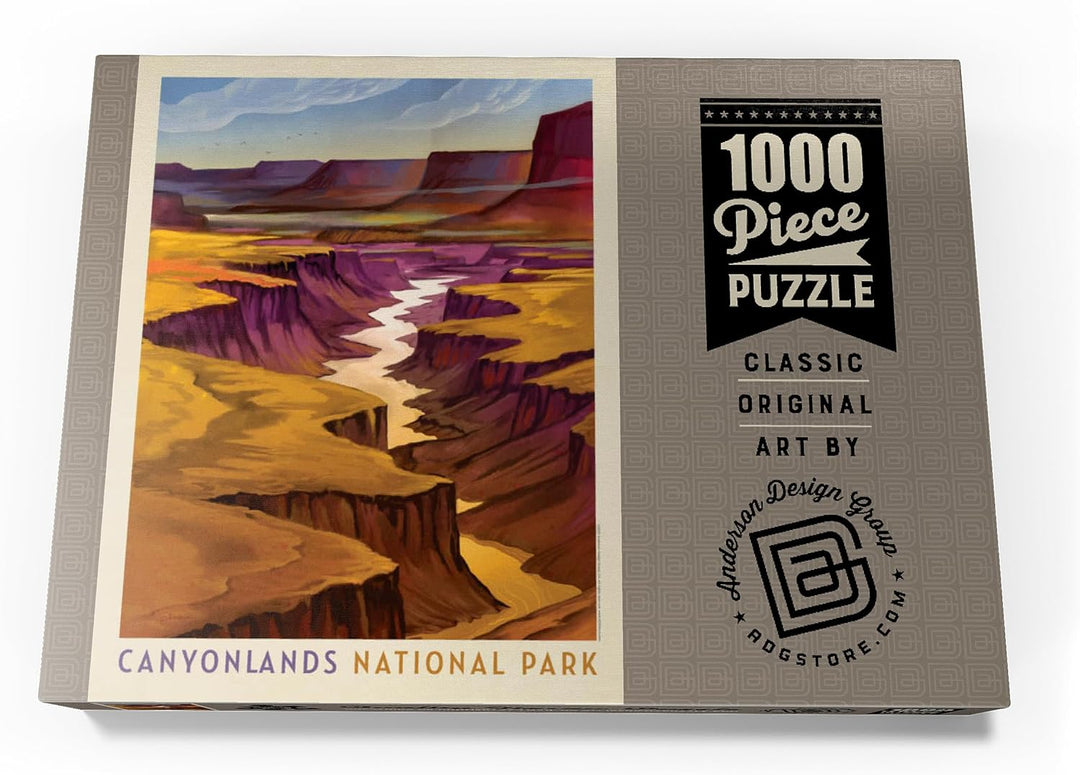 Canyonlands National Park: River View, Vintage Poster - Premium 1000 Teile Puzzle - MyPuzzle Sonderk
