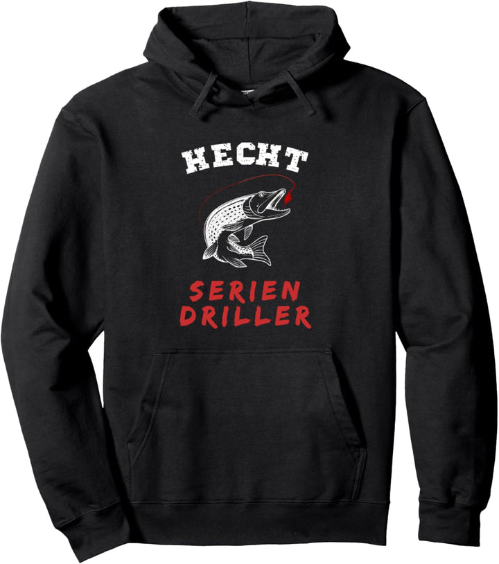 Hecht Serien Driller Angler Fischer Fisch Neuheit Pullover Hoodie