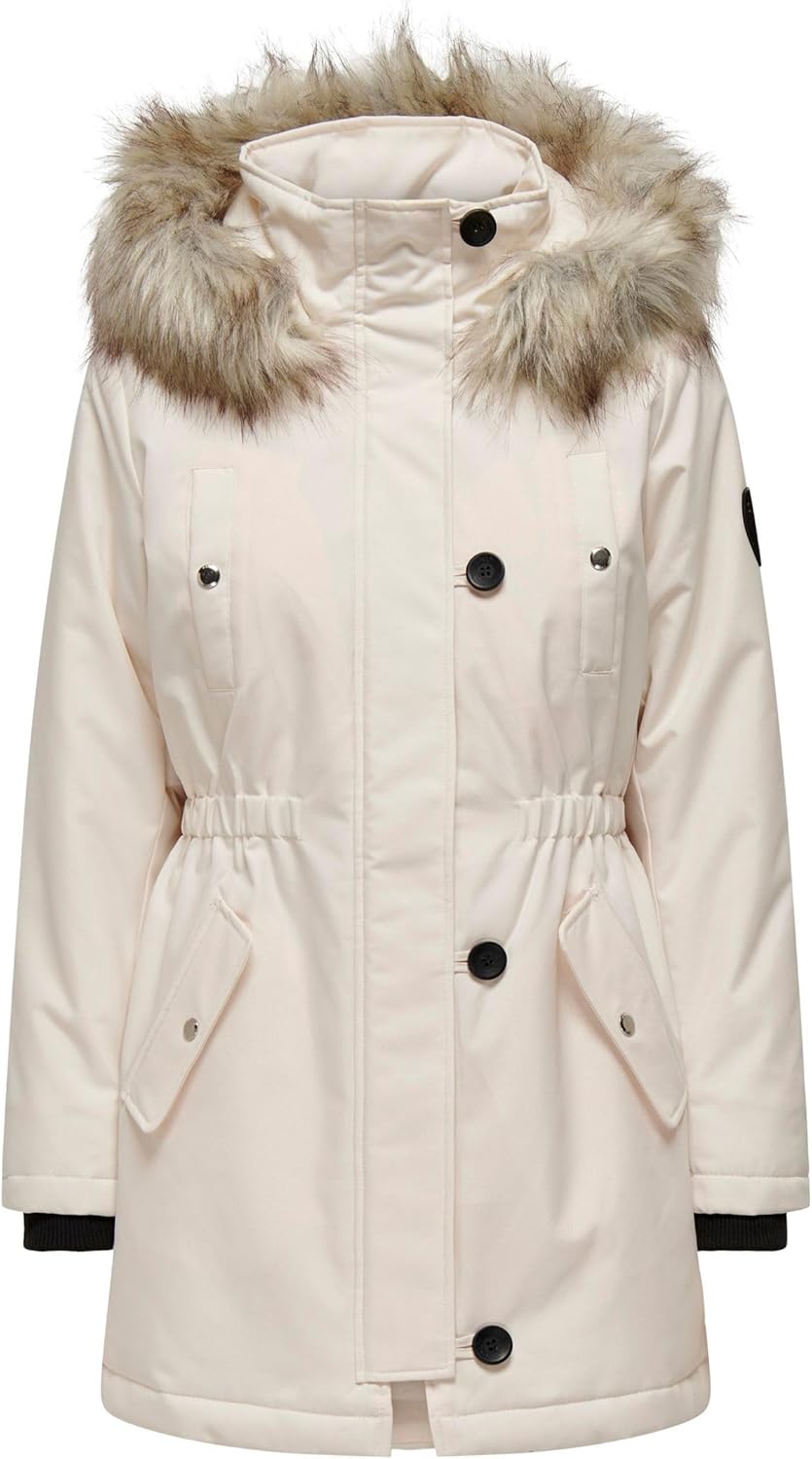 ONLY Female Langer Parka ONLIRIS Langer Parka 3XL Eggnog, 3XL Eggnog