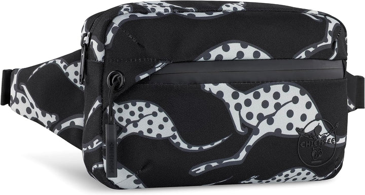 Chiemsee Jump N Fly Gürteltasche, Hüfttasche Reise und Alltag aus recyceltem PET, Schwarz, Schwarz