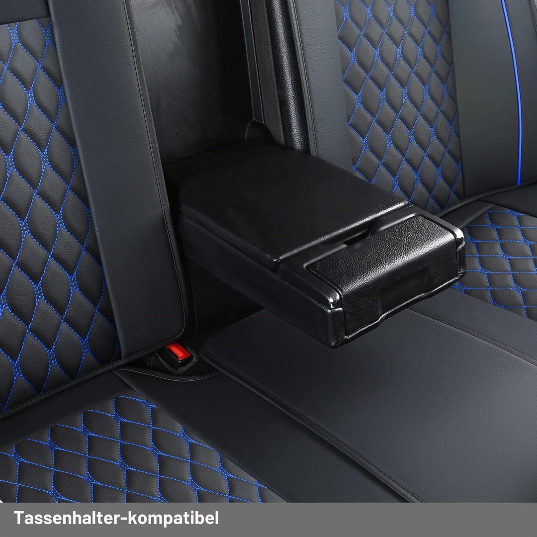 Kunstleder-Autositzbezüge, universell passend für die meisten Pkw, SUV, Limousinen und LKW, Rücksitz