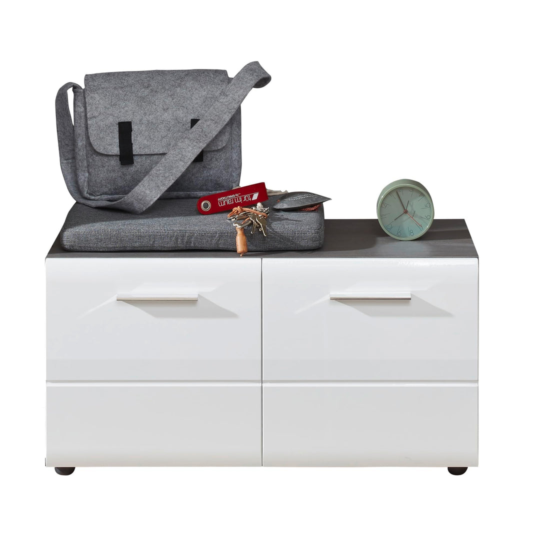trendteam smart living - Schuhkommode Sitzbank - Garderobe - Line - Aufbaumass (BxHxT) 80 x 41 x 35