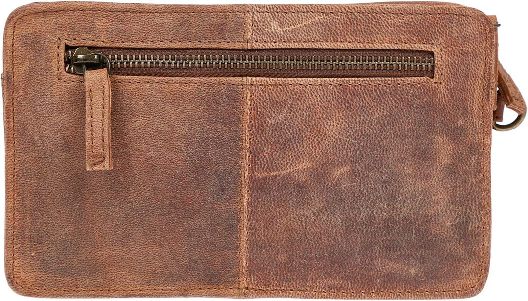 Christian Wippermann Herren echt Leder Handgelenktasche Herrenhandtasche Dokumententasche Tasche Dop