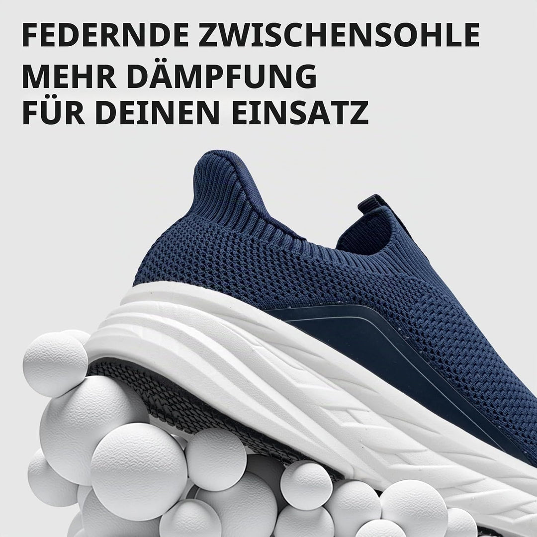 Sosenfer Slip On Sneaker Herren Ohne Schnürsenkel Schuhe Sportschuhe Laufschuhe Leichte Atmungsaktiv