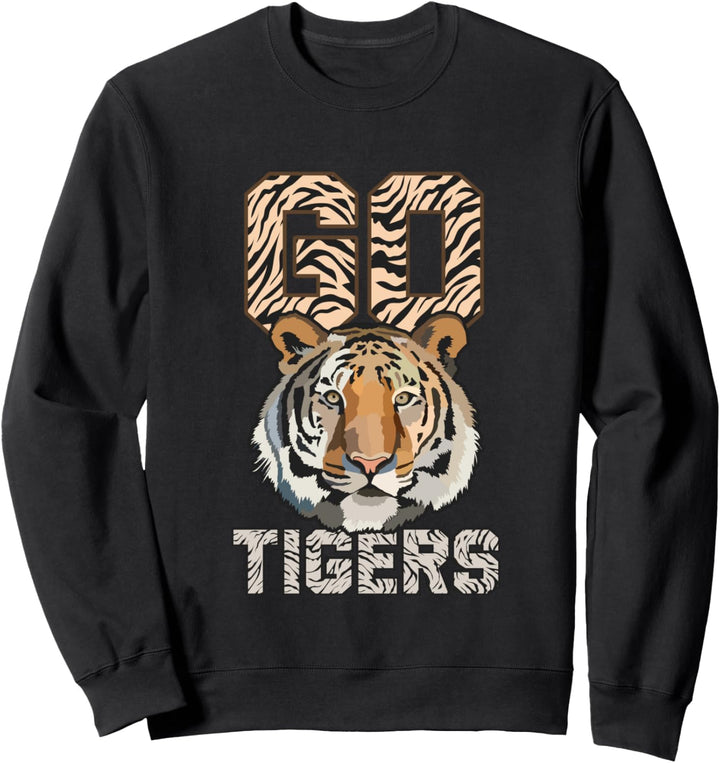Go Tigers distressed casual-chic graphic for women Sweatshirt