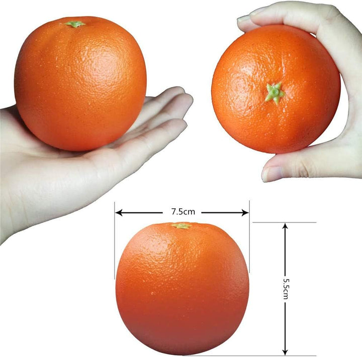 Ulalaza 6 Stück gefälschte orange künstliche Früchte Modell lebensechte Mandarine Home House Küche P