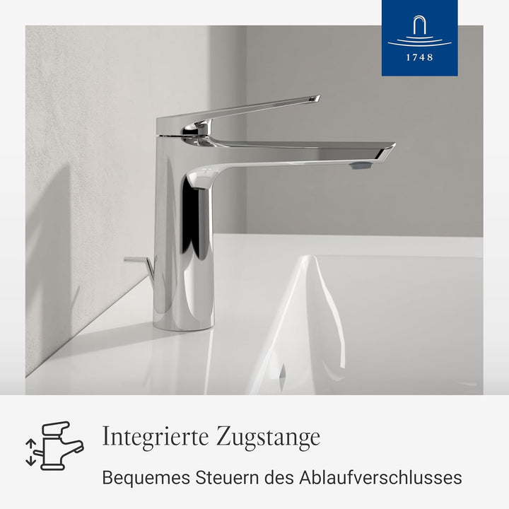 Villeroy &amp; Boch Oasis Waschtischarmatur - Waschbeckenarmatur wassersparend mit Keramikkartusche - Wa