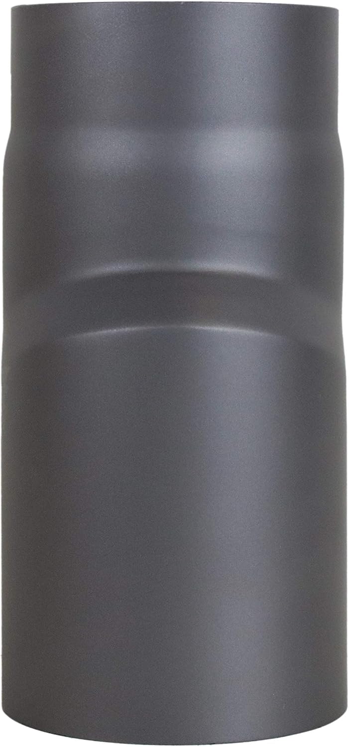 LANZZAS Ofenrohr Versatzbogen 20 mm, im Durchmesser, DN Ø 150 mm, Farbe: gussgrau - weitere Rohre au