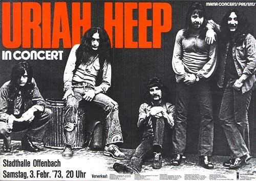 Uriah Heep - Sweet Freedom 1973 - Poster Plakat Konzertposter