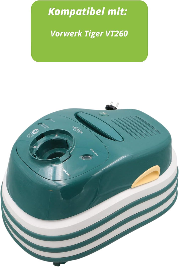 Hochwertiges Filterset 1 Aktivfkohlefilter und 1 Hepafilter passend für Vorwerk Tiger 260, VT260 - H