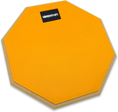 keepdrum DPOR8 Practice Pad Übungspad Orange 8 Zoll + Pad-Stativ