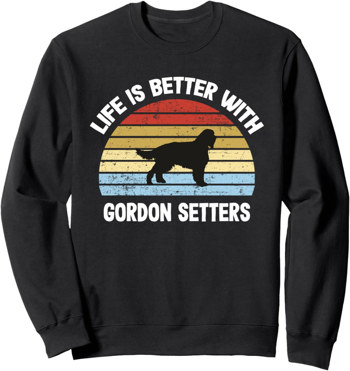 Retro Gordon Setter Hundegeschenk Sweatshirt