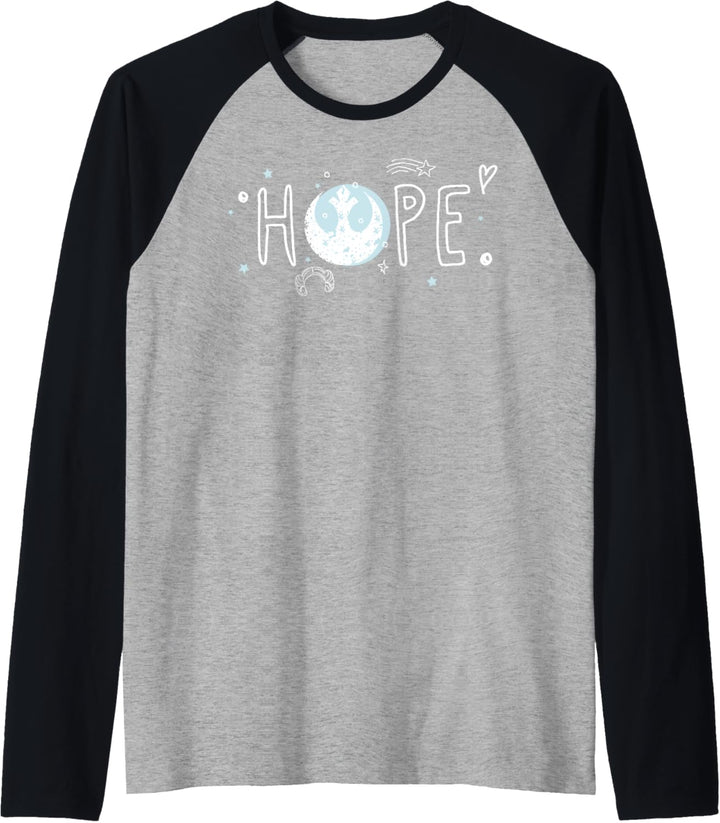 Star Wars Hope Rebel Logo Raglan