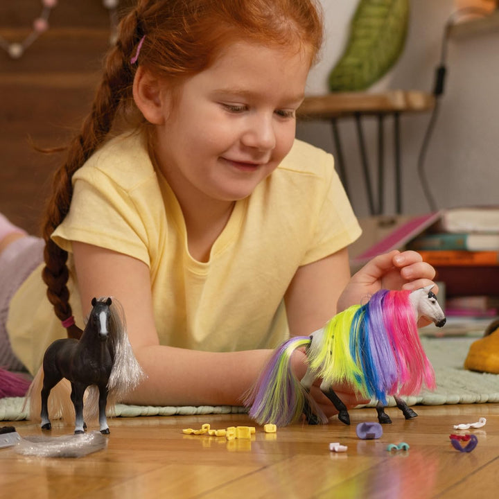 schleich 42654 Haare Beauty Horses Rainbow, ab 4 Jahren, HORSE CLUB Sofia's Beauties - Spiel-Zubehör