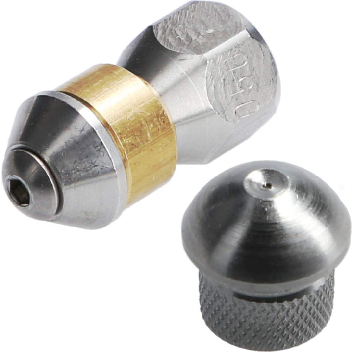 McFilter I Rohrreinigungsdüse für Hochdruckreiniger, starr (3+1 x 0,8 mm - 050) + rotierend (3 x 0,8