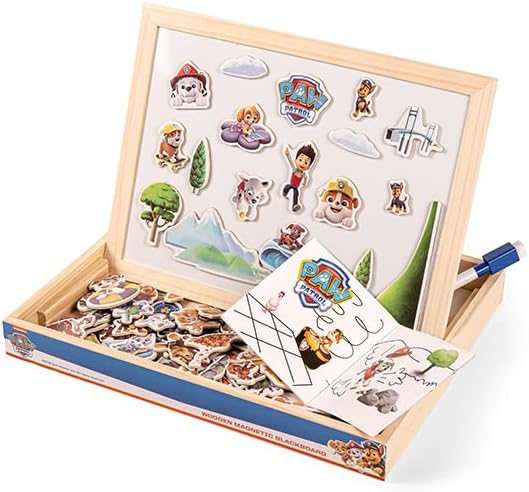 HH Poland 67474-WMB-PAW 1 Paw Patrol Kindertafel Magnettafel Spielzeug, Schwarz