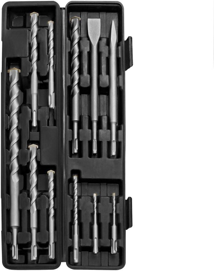 TROTEC SDS-plus Bohrer- und Meissel-Set passend für Bohrhammer (11-teilig)