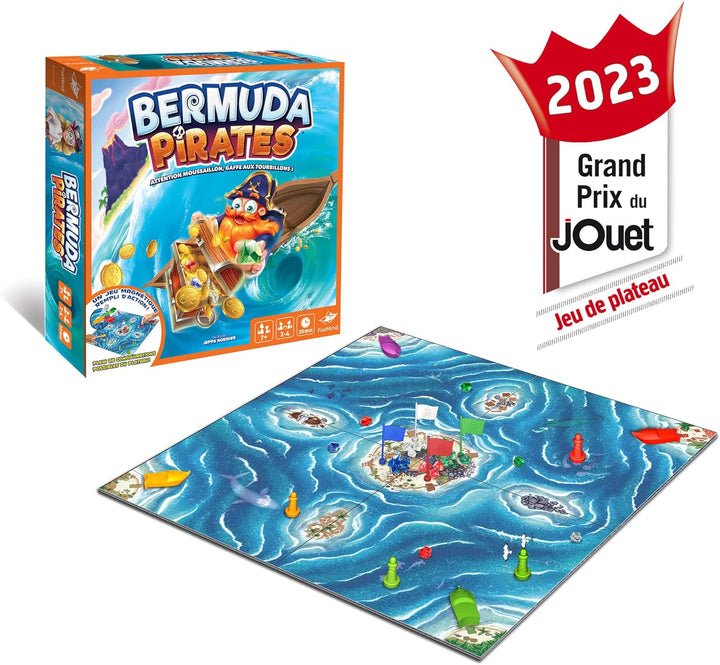 ASMODEE FRANCE FOXBERMU02FR Pokemon, Foxmind Pirates Bermuda Shorts