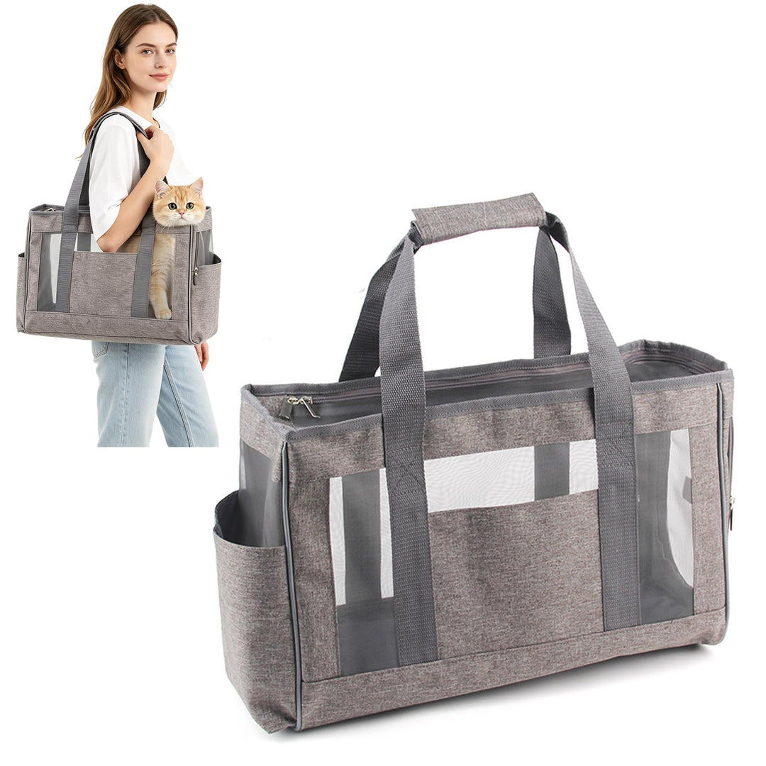 PETCUTE Hundetasche,Airline Genehmigt Transporttasche für Hunde, Transporttasche für Haustiere mit S