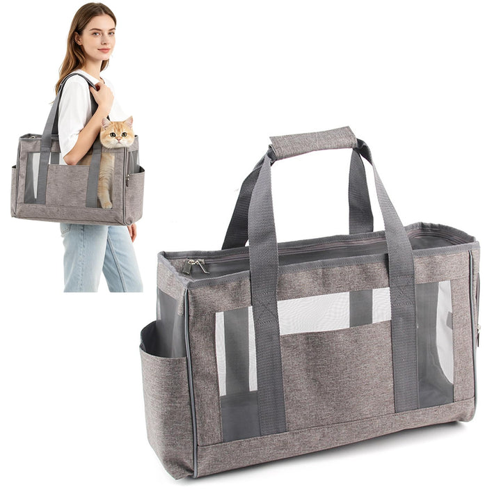 PETCUTE Hundetasche,Airline Genehmigt Transporttasche für Hunde, Transporttasche für Haustiere mit S