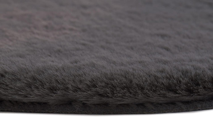 Gözze - Eleganter und Weicher Teppich aus Kunstleder, 70 x 130 cm - Anthrazit Anthrazit 70 x 130 cm