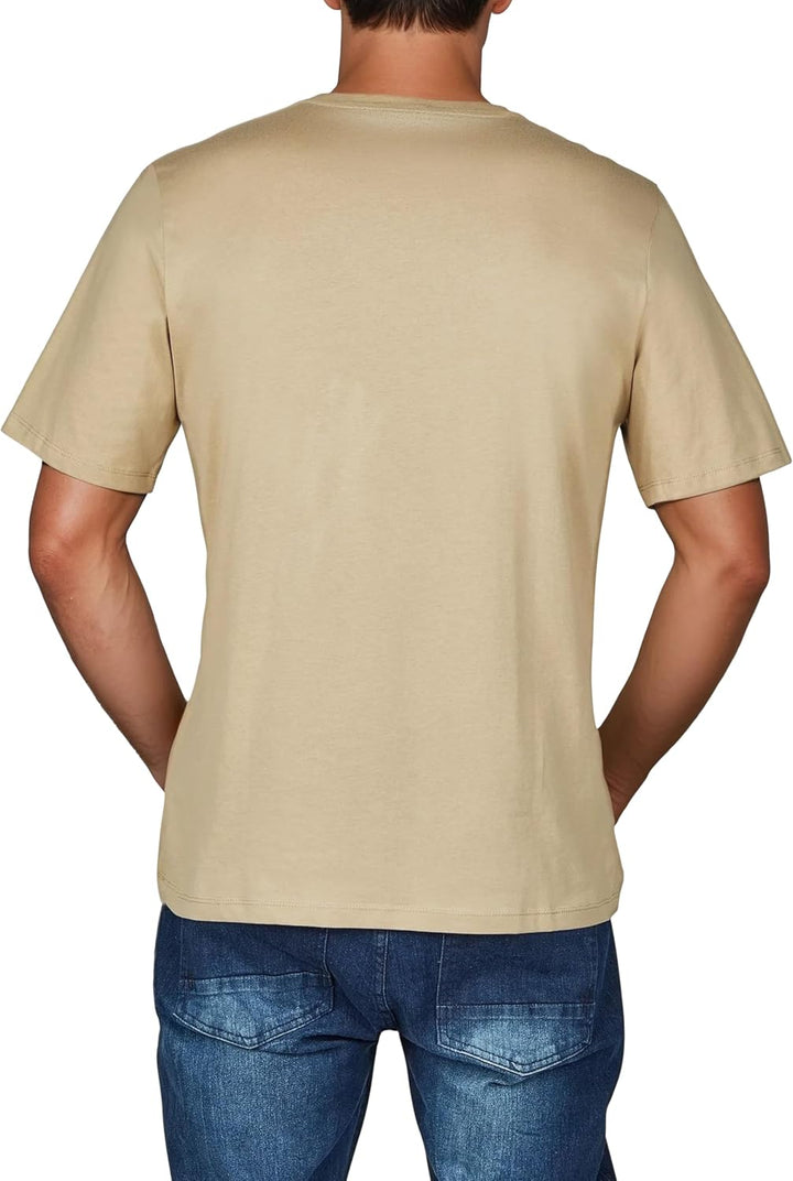 JACK &amp; JONES JJLINO T-Shirt 4er Pack Rundhals Kurzarm Shirt Regular Fit Print Sommer 100% Baumwolle